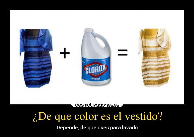 ¿De que color es el vestido? -