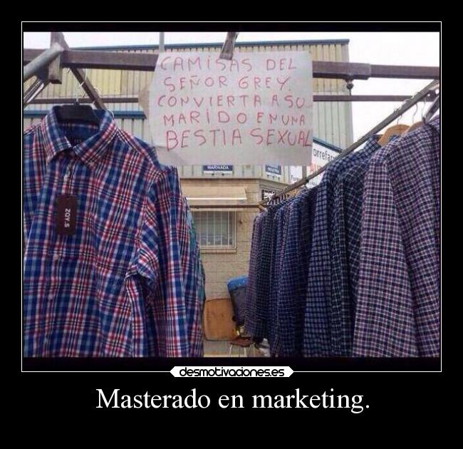 Masterado en marketing. -