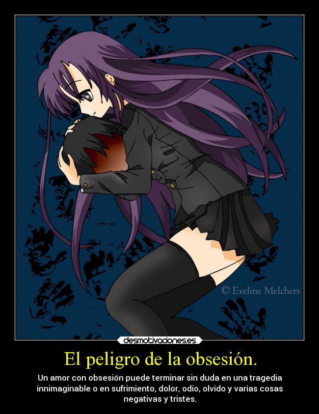 carteles locura amor desamor anime makoto kotonoha school days epic imagen obsesion desmotivaciones