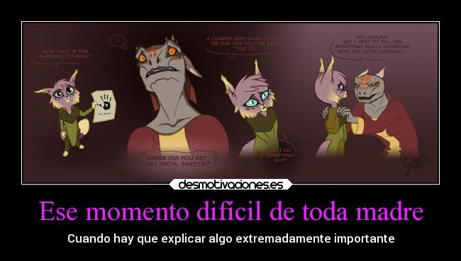 Ese momento difícil de toda madre - Cuando hay que explicar algo extremadamente importante