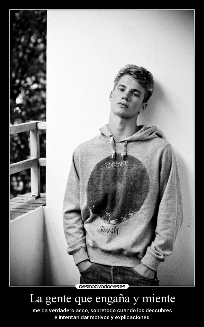 La gente que engaña y miente -