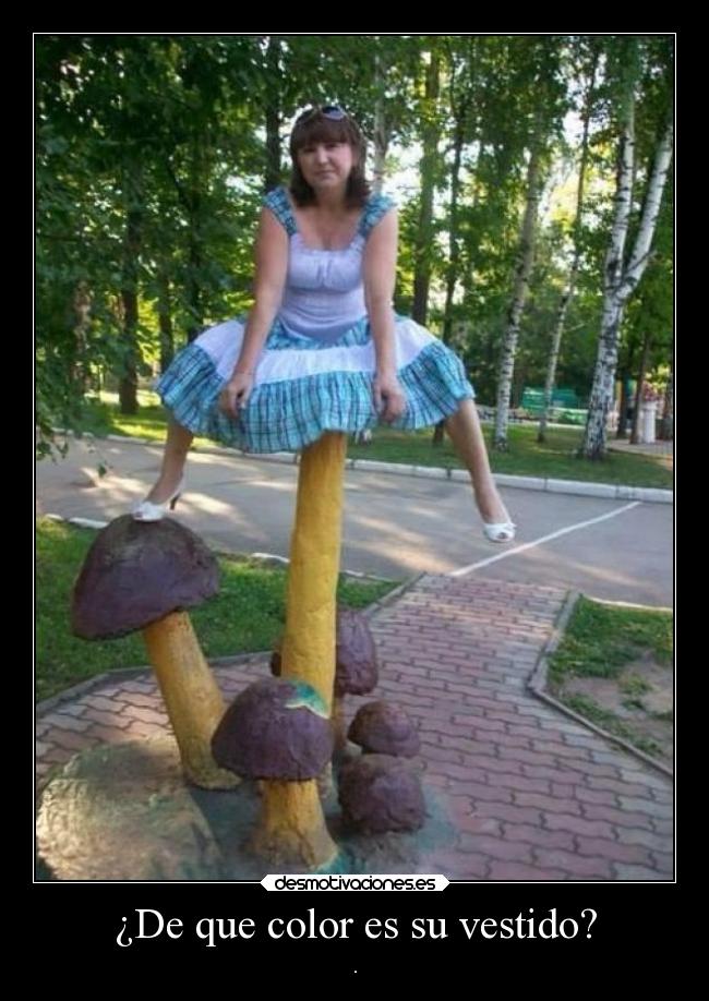 ¿De que color es su vestido? - 