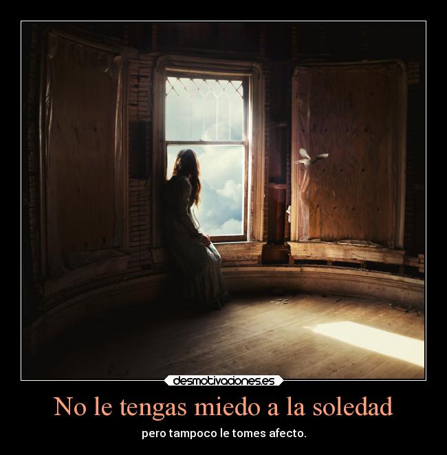 carteles miedo soledad vida soledad desmotivaciones