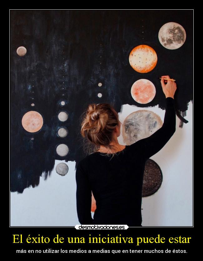 El éxito de una iniciativa puede estar -