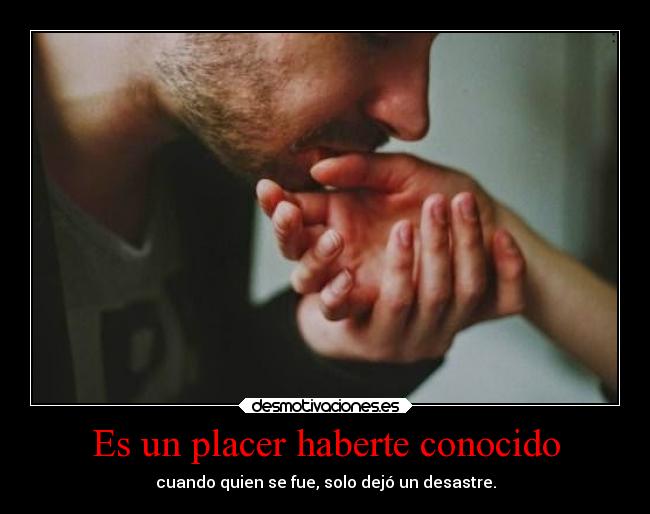 Es un placer haberte conocido - 