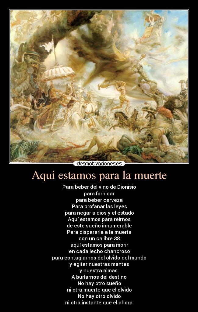 Aquí estamos para la muerte - 