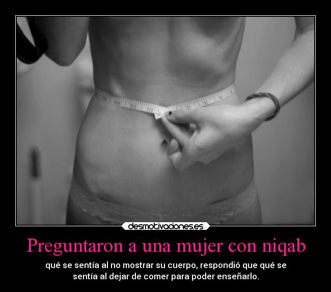 Preguntaron a una mujer con niqab -