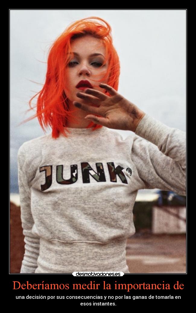 Deberíamos medir la importancia de - 