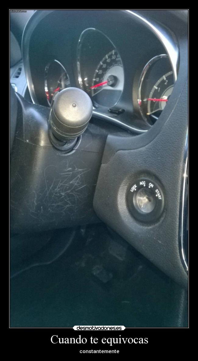 Cuando te equivocas -