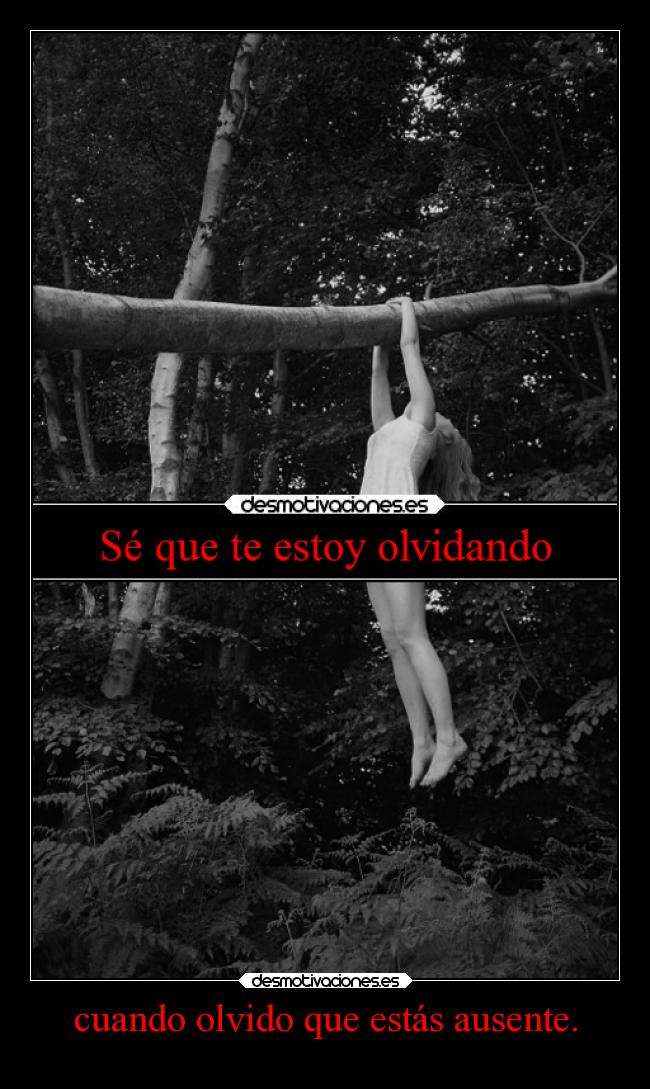 carteles olvidar ausencia amor desmoc3 mimired olvido yanopuedorefugiarmeennadie ytodoquedaraenelolvido desmotivaciones