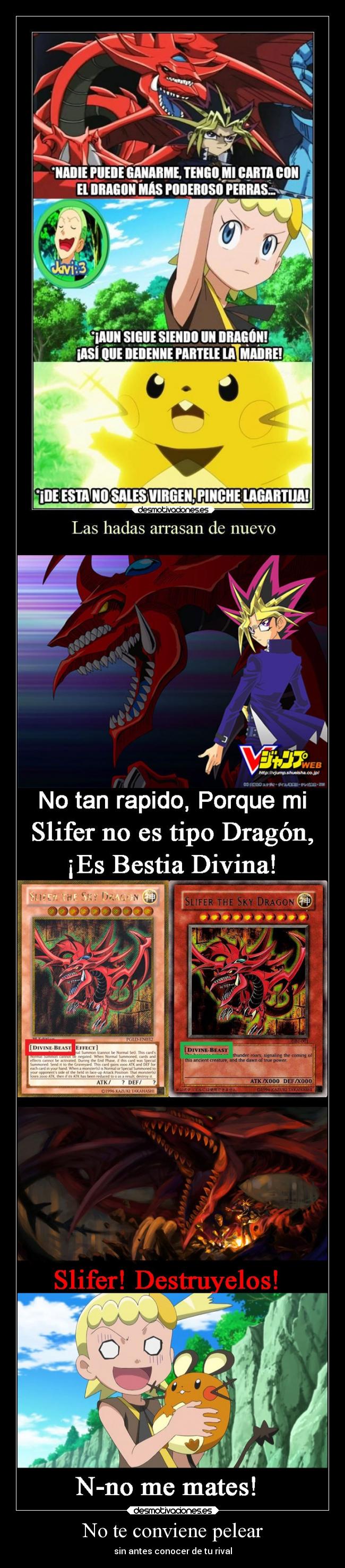 carteles pokemon anime manga yugioh bonnie dedenne yugi atem slifer dragon del cielo celestial desmotivaciones