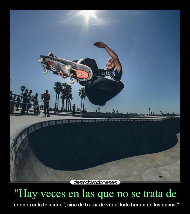 Hay veces en las que no se trata de -