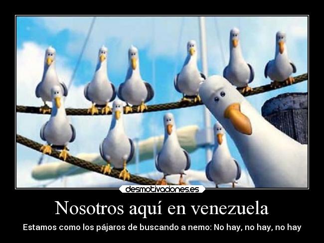 Nosotros aquí en venezuela -