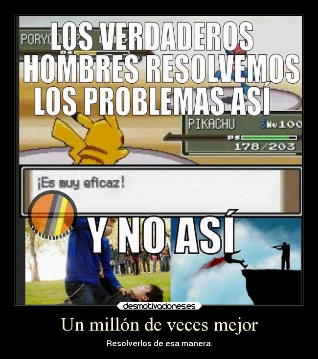 carteles problemas videojuegos anime pokemon otaku devilbrigade violencia pikachu porygonz cierto desmotivaciones