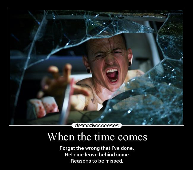 carteles rock musica metal rap linkinpark park chesterbennington chester english desmotivation desmotivaciones