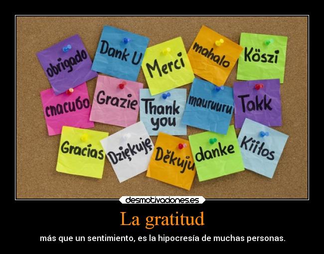 La gratitud - 