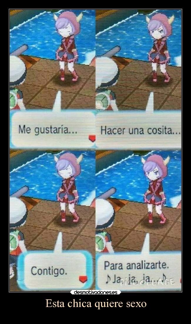 Esta chica quiere sexo -