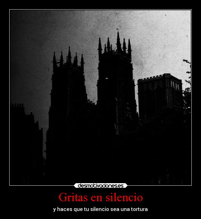 carteles silencio silencio arte castle desmotivaciones