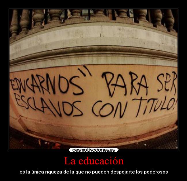 La educación -