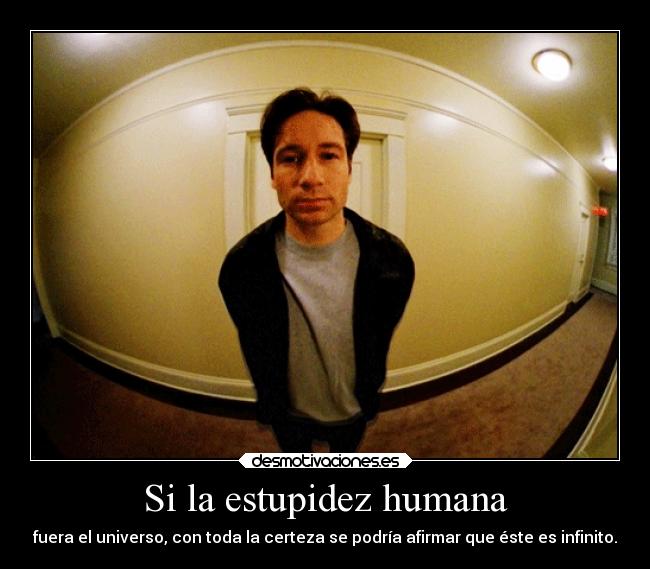 Si la estupidez humana - fuera el universo, con toda la certeza se podría afirmar que éste es infinito.