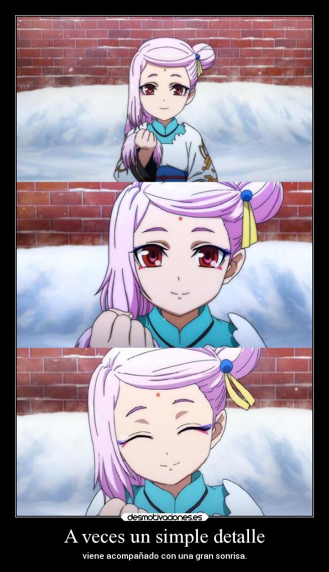 carteles sonrisa amor anime kakumeiki valvrave detalle simple acompanado rensder manga shojo galletitas felic desmotivaciones