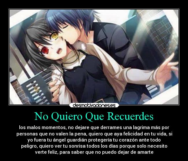 No Quiero Que Recuerdes -