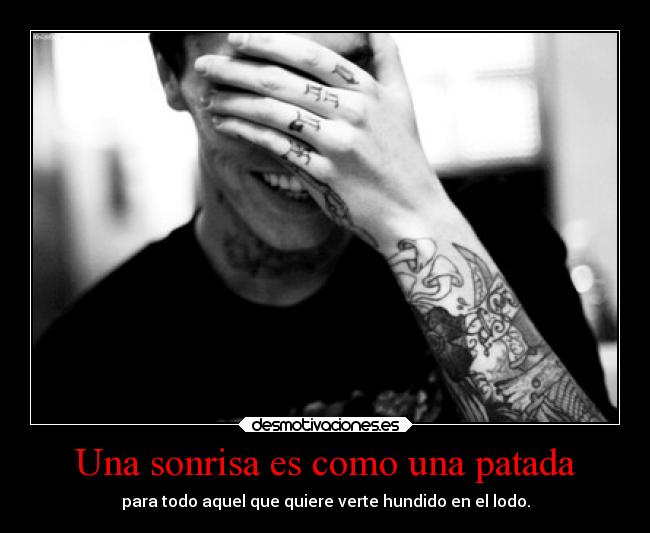 Una sonrisa es como una patada - 