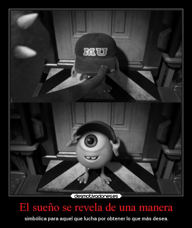 carteles suenos 2desmotemasf pixar monsteruniversity desmotivaciones