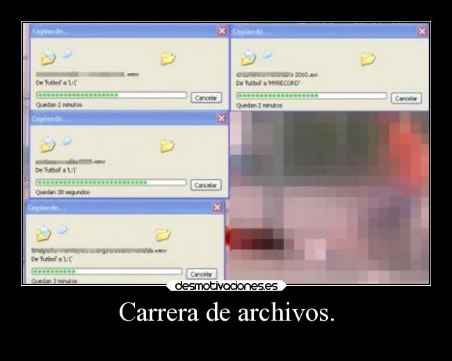 Carrera de archivos. - 