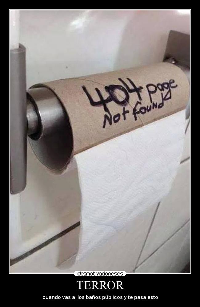 TERROR - cuando vas a  los baños públicos y te pasa esto