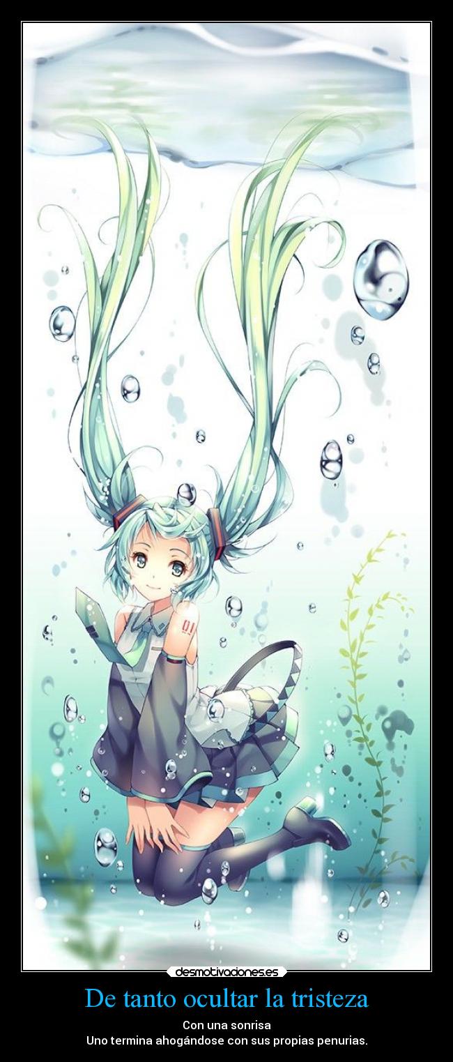 De tanto ocultar la tristeza -
