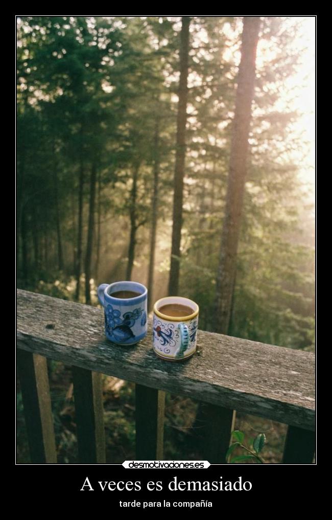 A veces es demasiado -