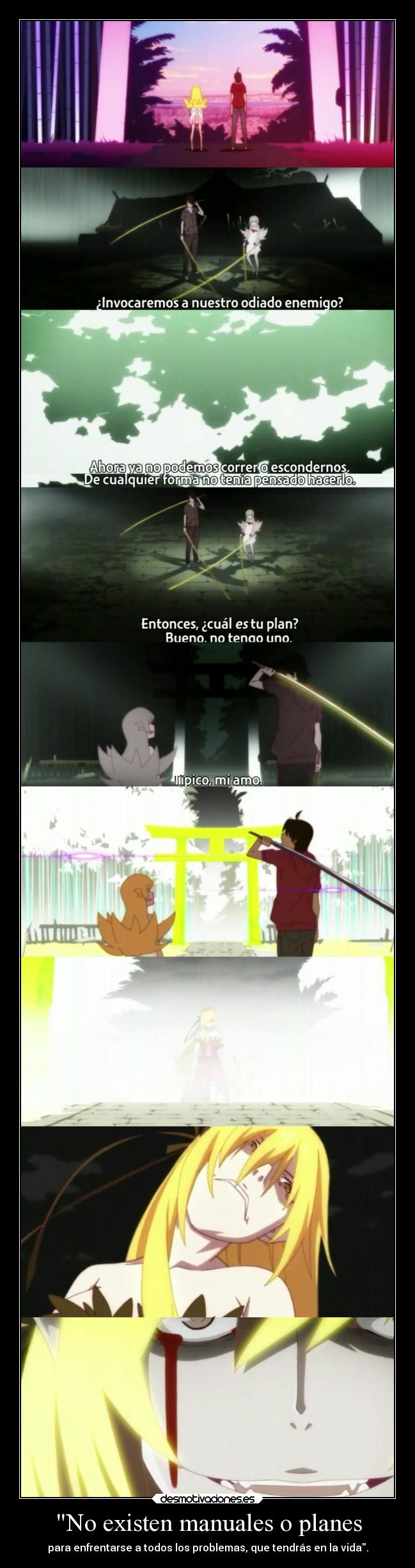 carteles vida anime manual plan combatir enfrentar problema tener raptorhunters improvisar desmotivaciones