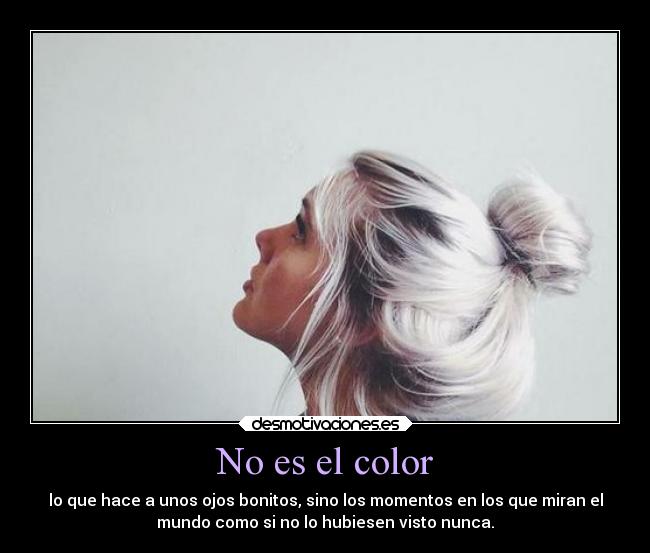 No es el color - 