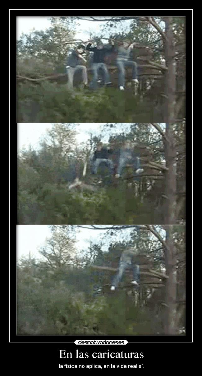 En las caricaturas -