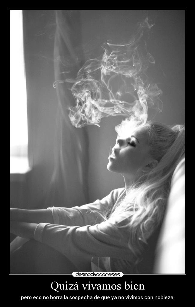 Quizá vivamos bien - pero eso no borra la sospecha de que ya no vivimos con nobleza.