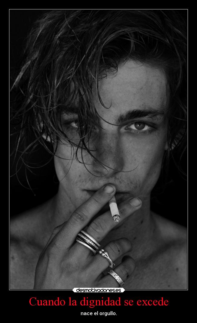 Cuando la dignidad se excede - nace el orgullo.