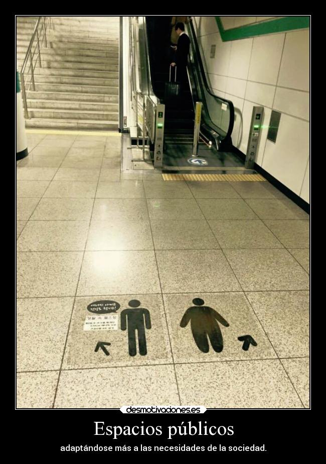 Espacios públicos - adaptándose más a las necesidades de la sociedad.