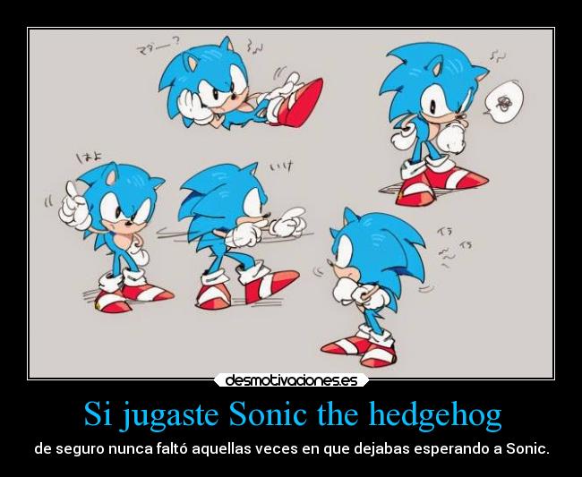 carteles vida imaginacion humor graciosas pensamientos videojuegos sonic impaciencia ejercitodemar desmotivaciones