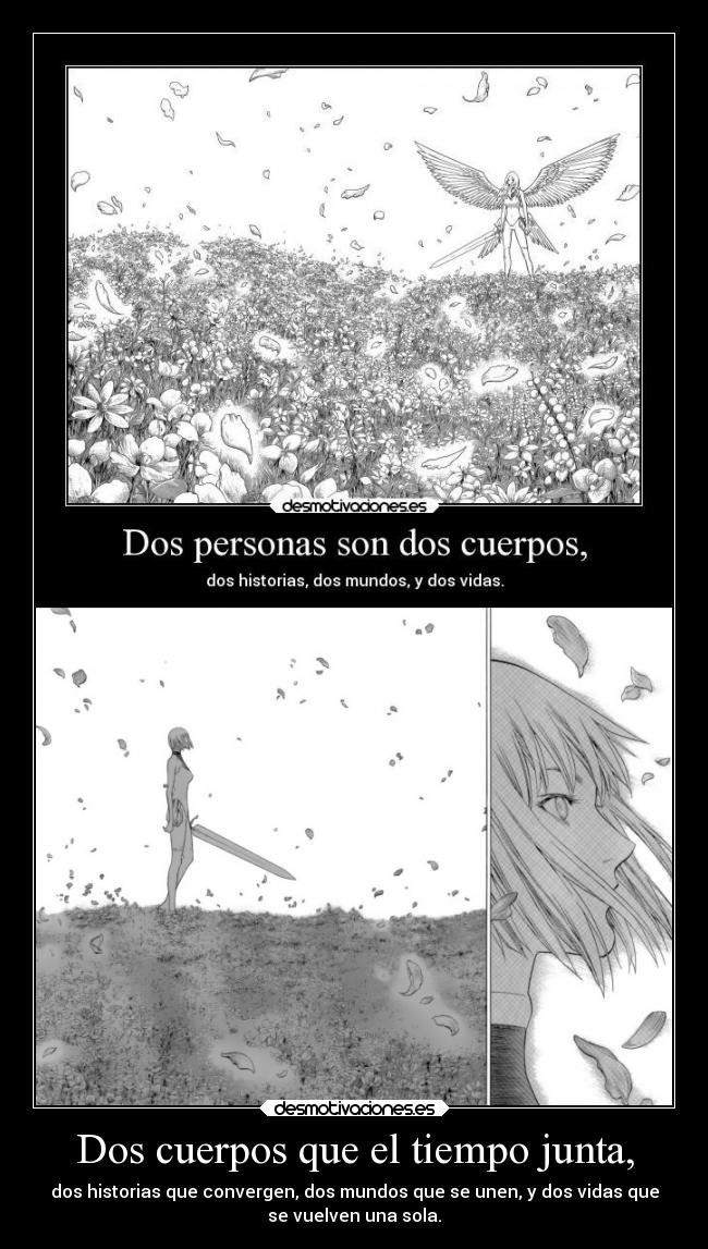 Dos cuerpos que el tiempo junta, - 