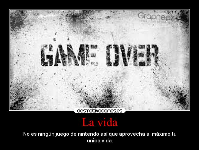 carteles vida vida nintendo juego frase desmoc03 desmotivaciones