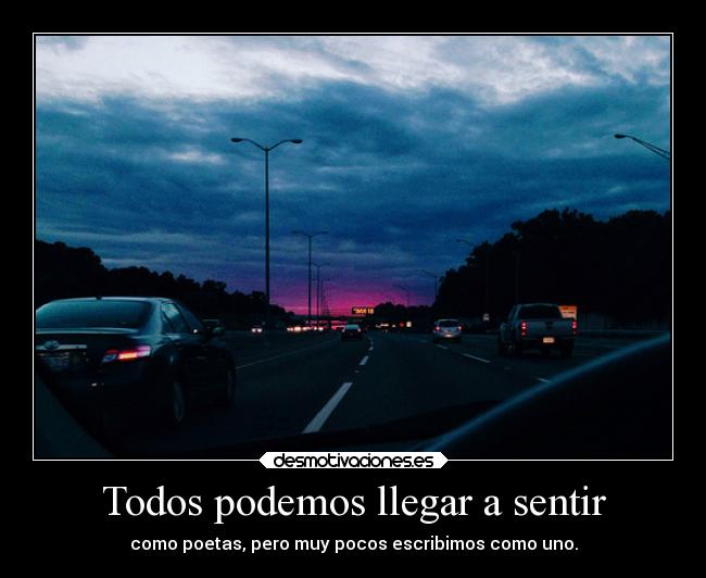 Todos podemos llegar a sentir - 