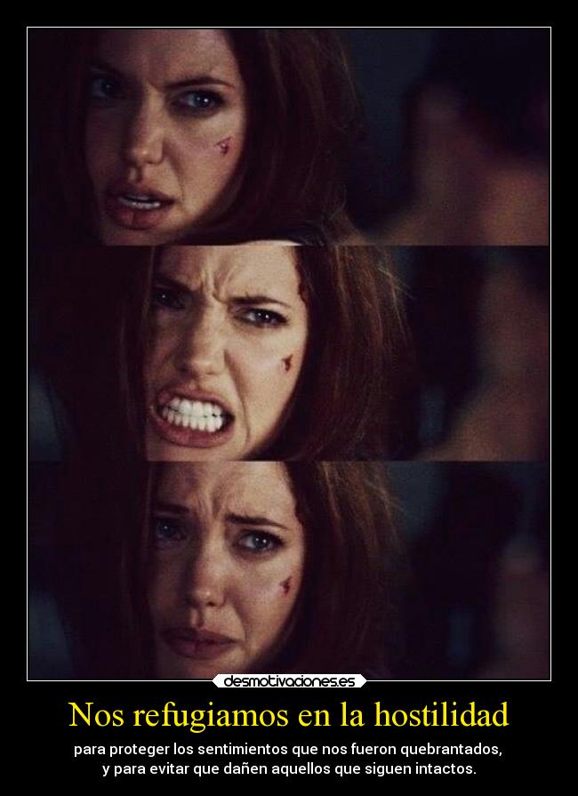 carteles vida sentimientos hostilidad desmotivaciones