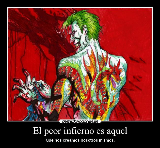 carteles videojuegos comics joker guason comodin dragon infierno batman victorvandort desmotivaciones