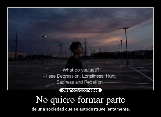 No quiero formar parte -