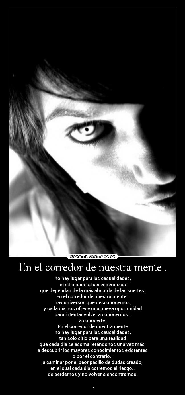En el corredor de nuestra mente.. - 