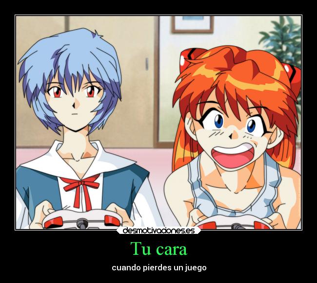 Tu cara - cuando pierdes un juego