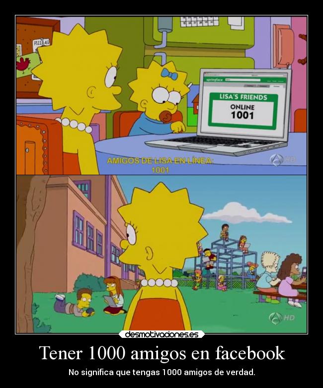 Tener 1000 amigos en facebook -