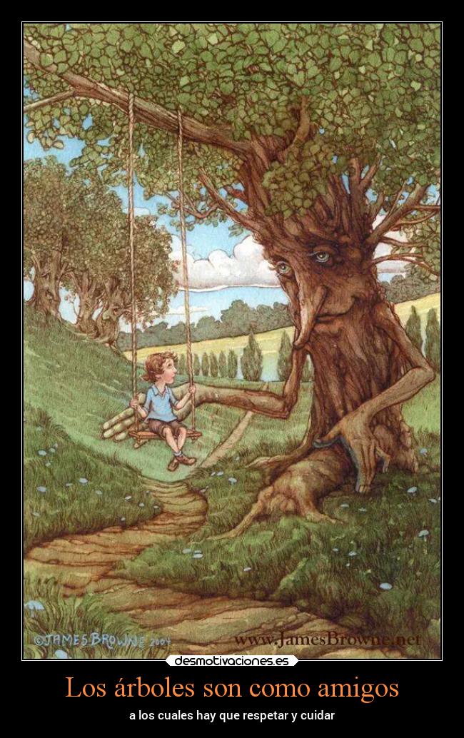 Los árboles son como amigos - a los cuales hay que respetar y cuidar