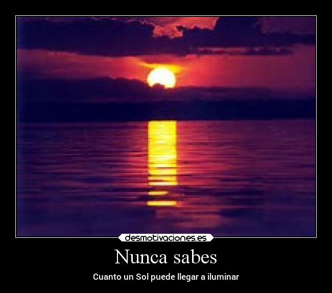 Nunca sabes - 